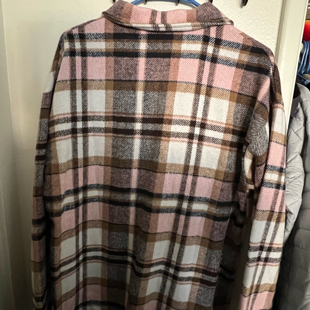 Plaid Button-Up Jacket - Picture 2 of 8